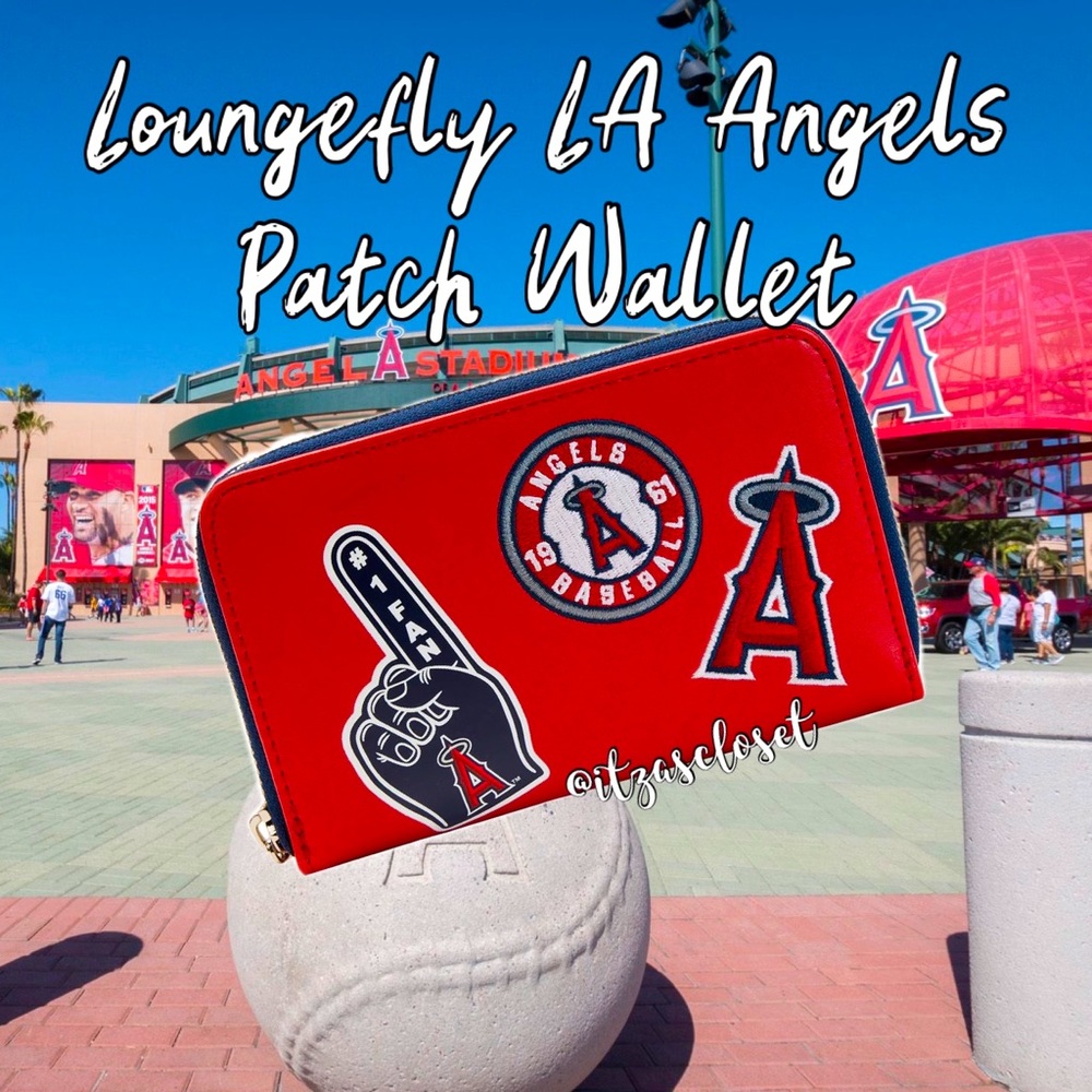 Loungefly Exclusive - MLB Los Angeles Angels Baseball Patch Wallet NWT